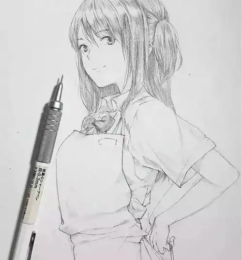 动漫人物素描分享