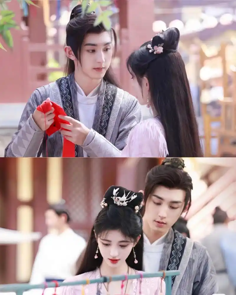 期待已久的两个颜值天花板搭戏了,鞠婧祎和郭俊辰新剧《花戎》终于要