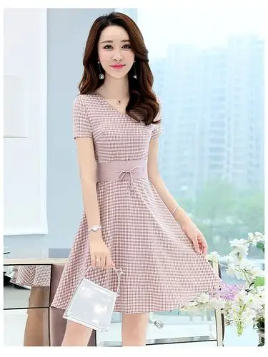 夏季连衣裙女2018新款夏装短款小矮个子冷淡风显瘦夏天女人的裙子