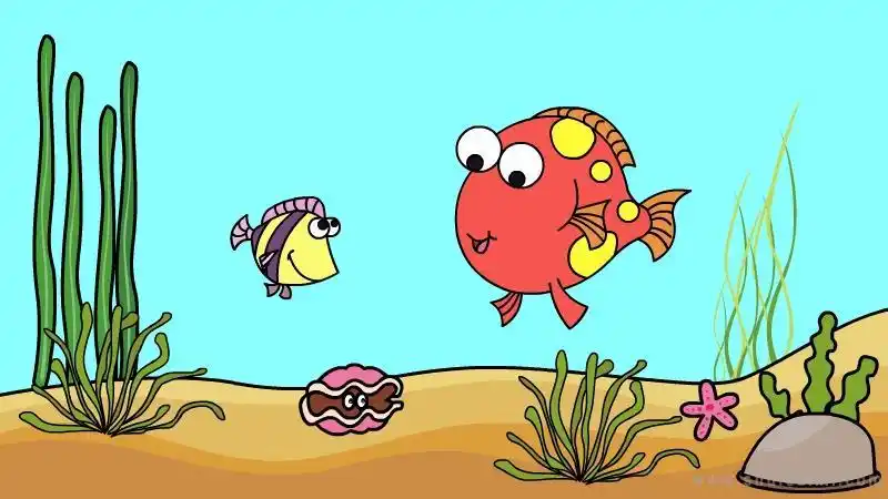 海底世界简笔画怎么画海底世界简笔画好看