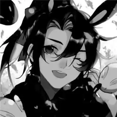 古风动漫男头像黑白系高清安静而孤独的男生