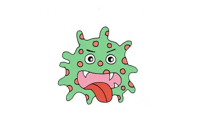 细菌病毒怎么画简笔画