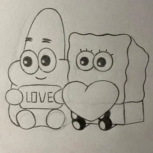 教你画海绵宝宝派大星__财经头条