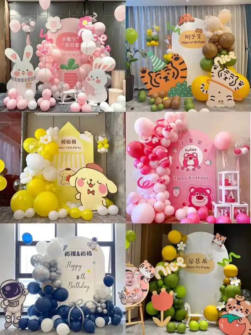 郑州精选36款小预算生日布置.郑州宝宝宴气球布置 在郑州三位 - 抖音