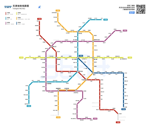 天津地铁线路图
