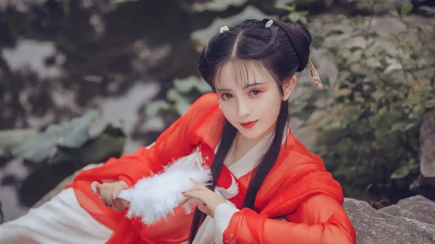 美女文艺古风美女模特壁纸2