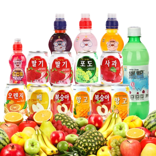 九日进口果汁 多口味含果肉果汁饮料 芒果果汁组合10罐装共2317ml *2