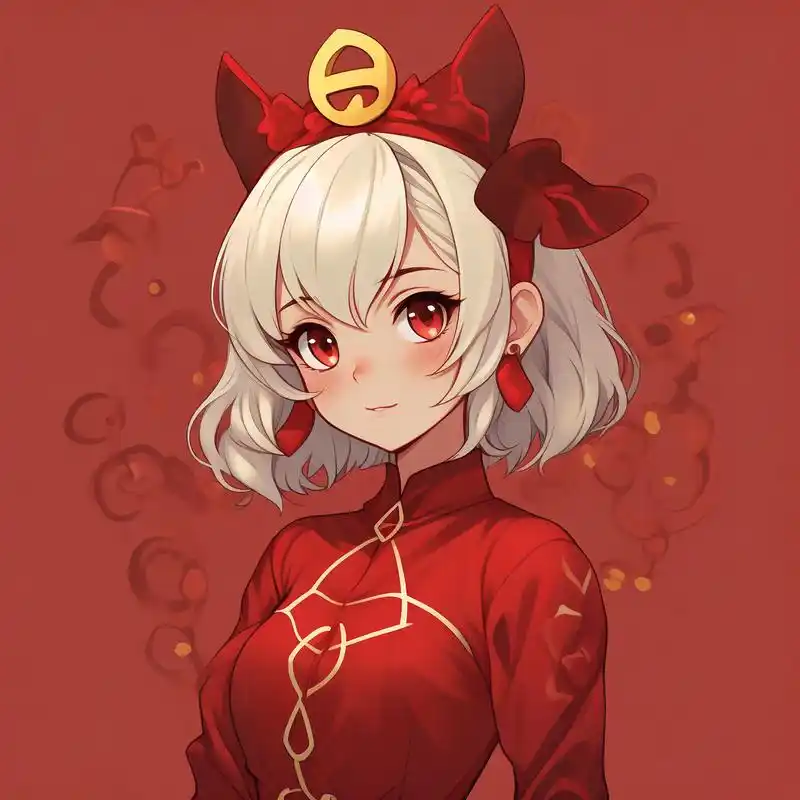 红色系头像,寓意财源滚滚90 红色头像真的太有氛围感了,新年新气象