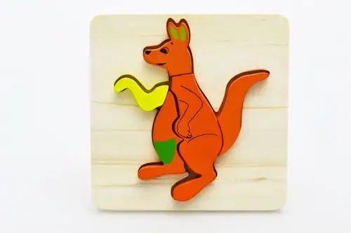 木质立体拼图玩具 木制动物积木拼图儿童拼板 幼儿宝宝智力1-2岁图片