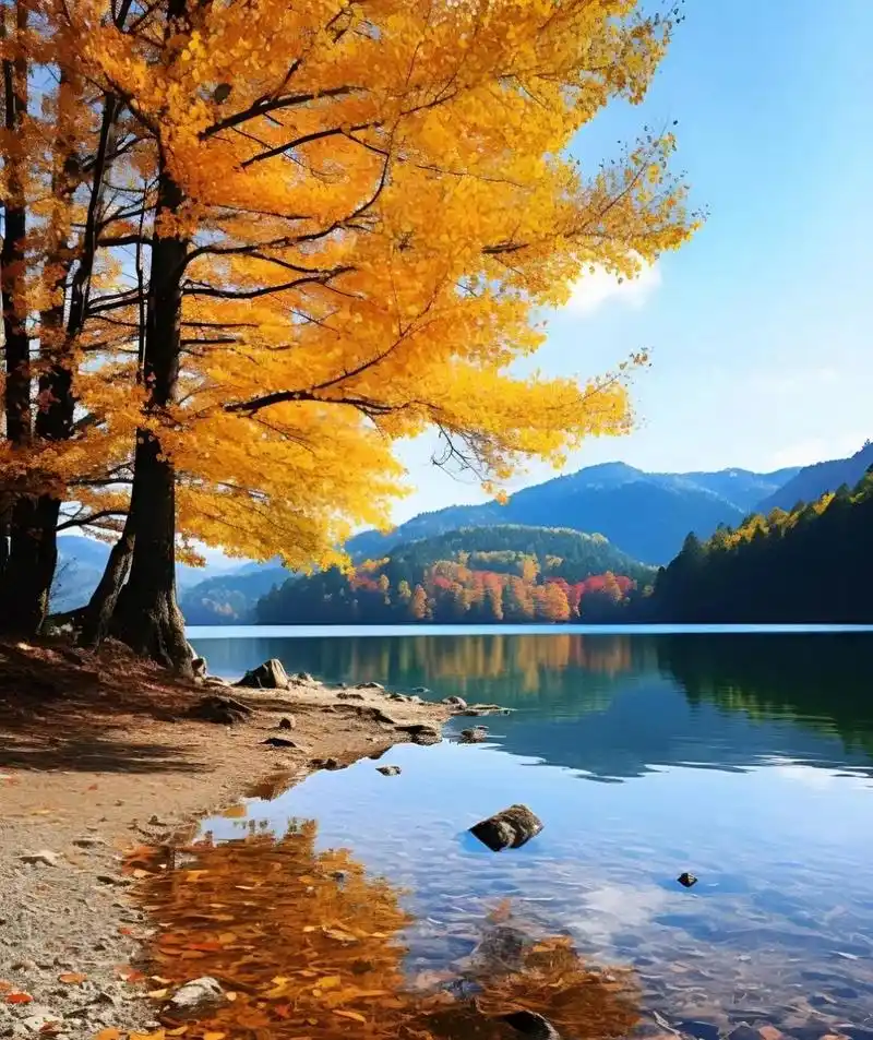 "96一幅绝美的山水风景画呈现,仿佛置身于仙境.