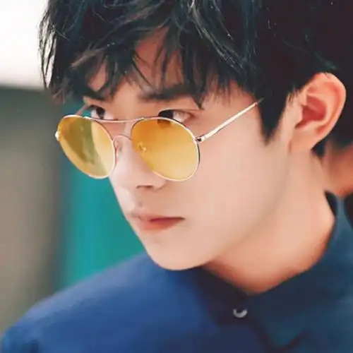 墨镜夏季海边网红防晒透明黄色眼镜抖音韩版太阳眼镜