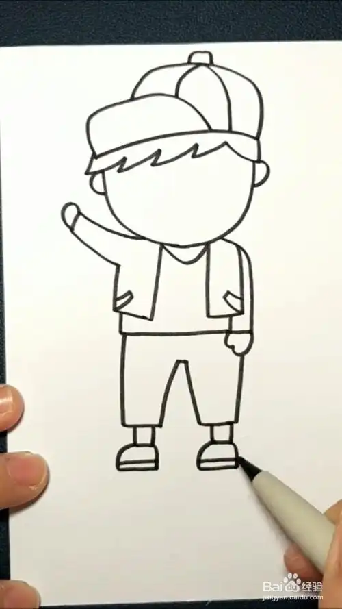 小男孩怎么画小男孩简笔画步骤侧身小男孩儿简笔画视频人物侧脸简笔画
