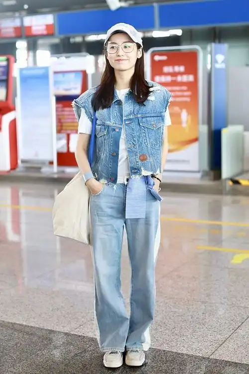 《天外飞仙"赛金"饰演者吕一,双麻花辫造型太可爱,清爽有活力|牛仔裤