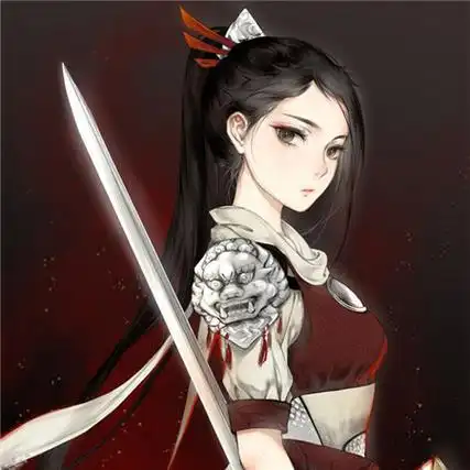 古风女侠执剑霸气头像