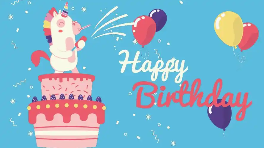 邀请函可爱卡通童趣生日会ppt模板u