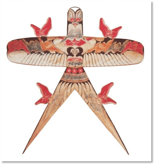 风筝是一种传统工艺制品,常以竹篾为骨架,用纸或绢糊于骨架之上,以线