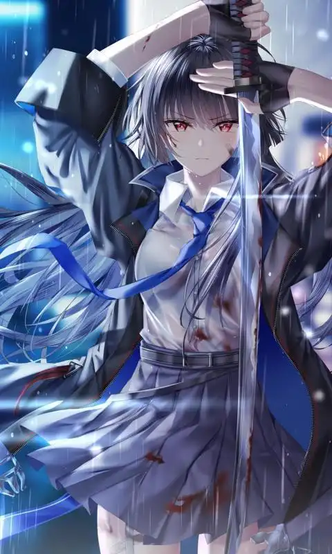 司鲸手机壁纸竖屏动漫侧影女孩背景图最新3d抽象设计4k手机壁纸手机