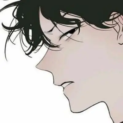 男生侧脸动漫头像