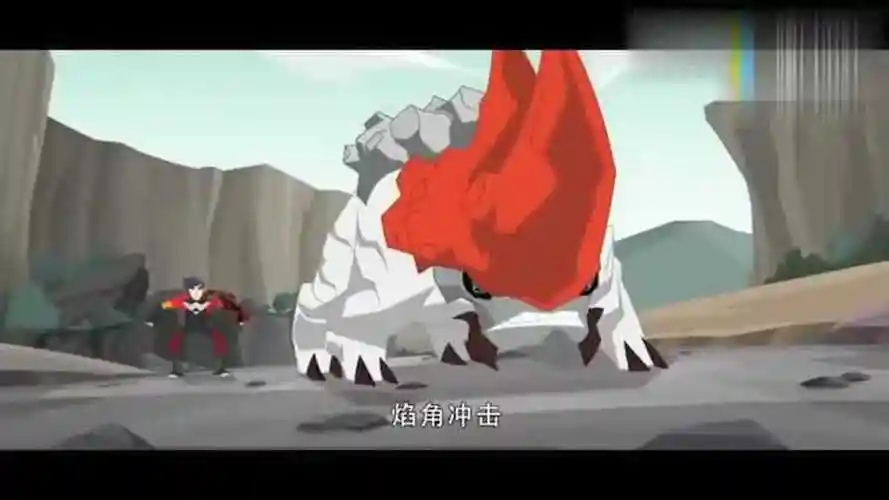 兽王争锋:双铠角兽对战双怪纹兽,2只神级灵兽之间的对战