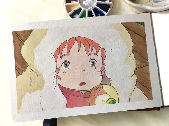 宫崎骏水彩手绘_炜星__插画师作品_涂鸦王国gracg.com