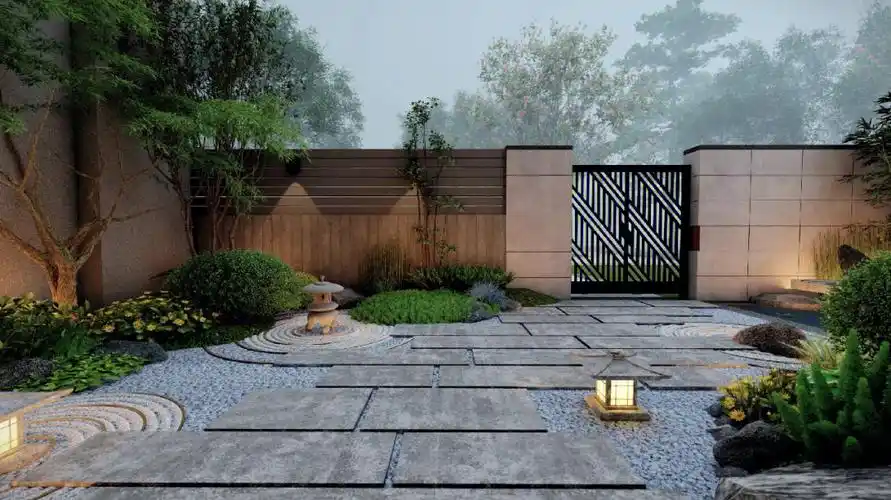 入户日式小花园