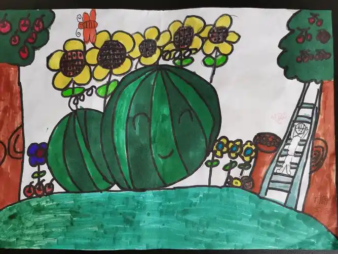 英才小学三年级一班二班美术优秀作业