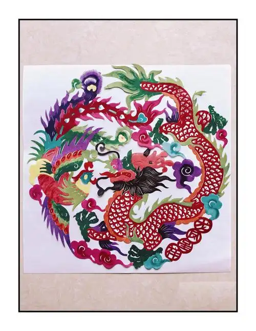 剪纸:龙凤呈祥—东方烟草网
