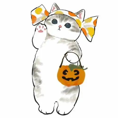 可爱的手绘卡通猫咪头像