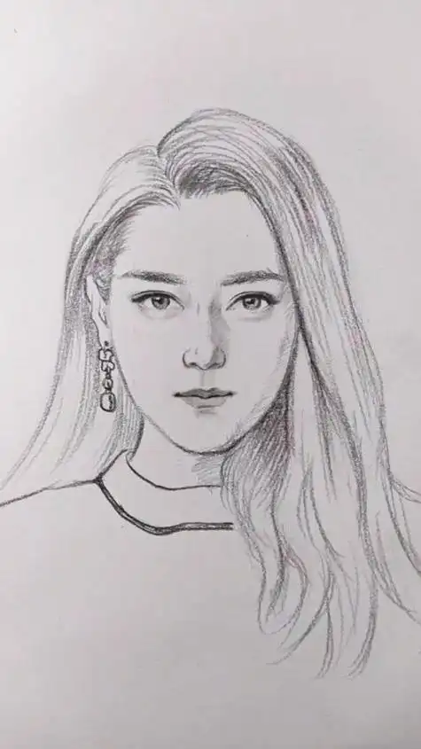 简单人物素描 简单人物素描画