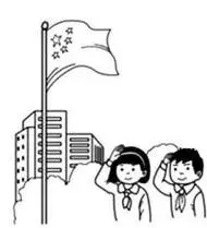 敬礼简笔画卡通版动漫人物简笔画少先队员未收录 小学生敬礼超简笔画