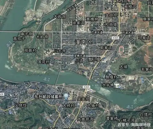 (远看潼南区的城区) 潼南区的区位优势非常明显,位于四川省和重庆市二