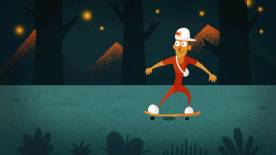 前段时间摸得一些动态小插画,前两张是用ps做的逐帧动画,第三张是用ps