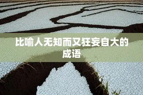 最新比喻人无知而又狂妄自大的成语井底之蛙,乃比喻人见识狭窄,自以为