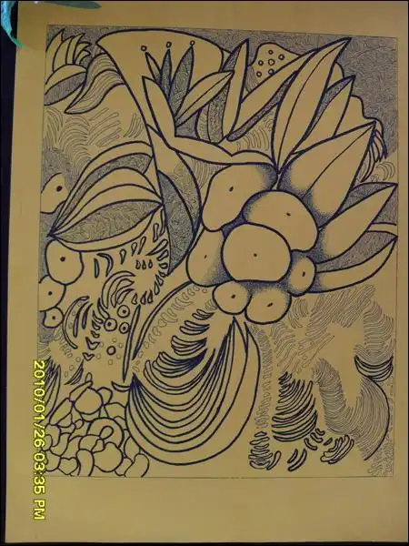 教师线条画作品