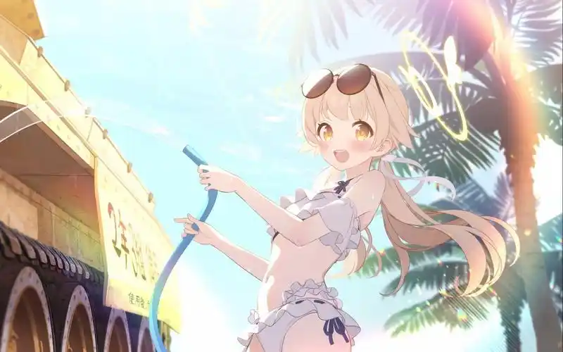 碧蓝档案文件提取回忆大厅阿慈谷日富美泳装live2d动态壁纸