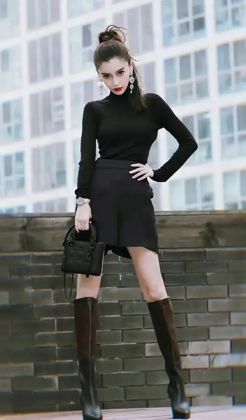 杨颖时尚穿搭,淡雅娴静,风姿绰约!_高清图集_新浪网