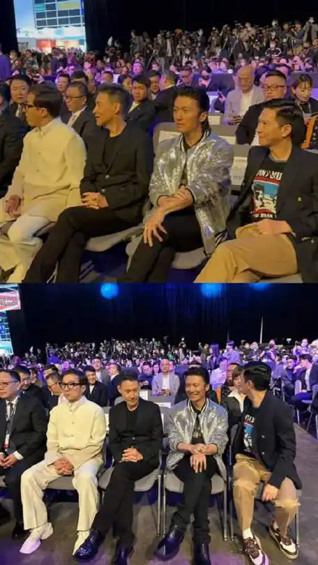 成龙张学友谢霆锋张家辉同框