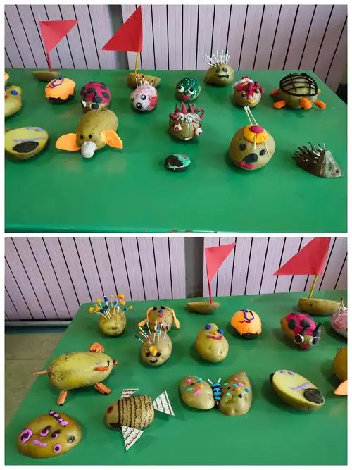 幼儿园小班手工-- 土豆变变变