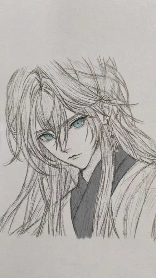 想画就要画嘛,动漫古风男这样画