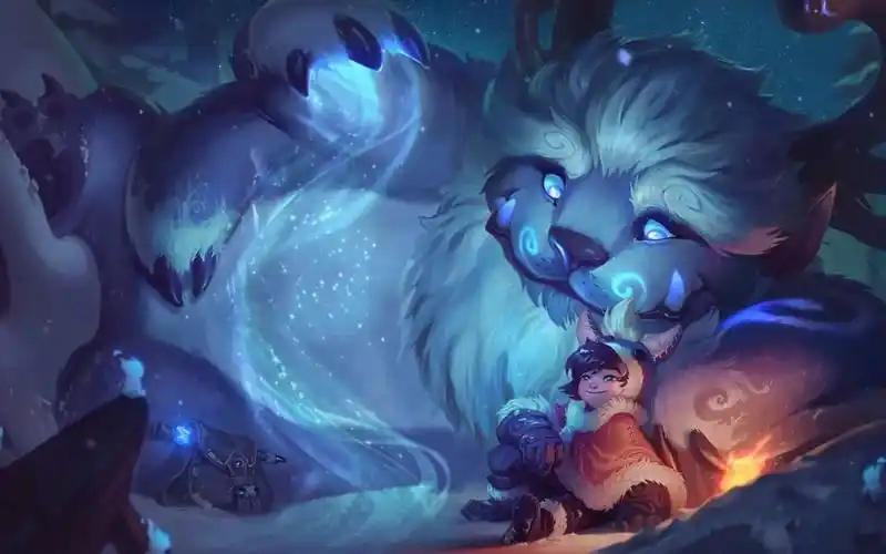 【英雄联盟动态原画/壁纸】雪原骑士-努努