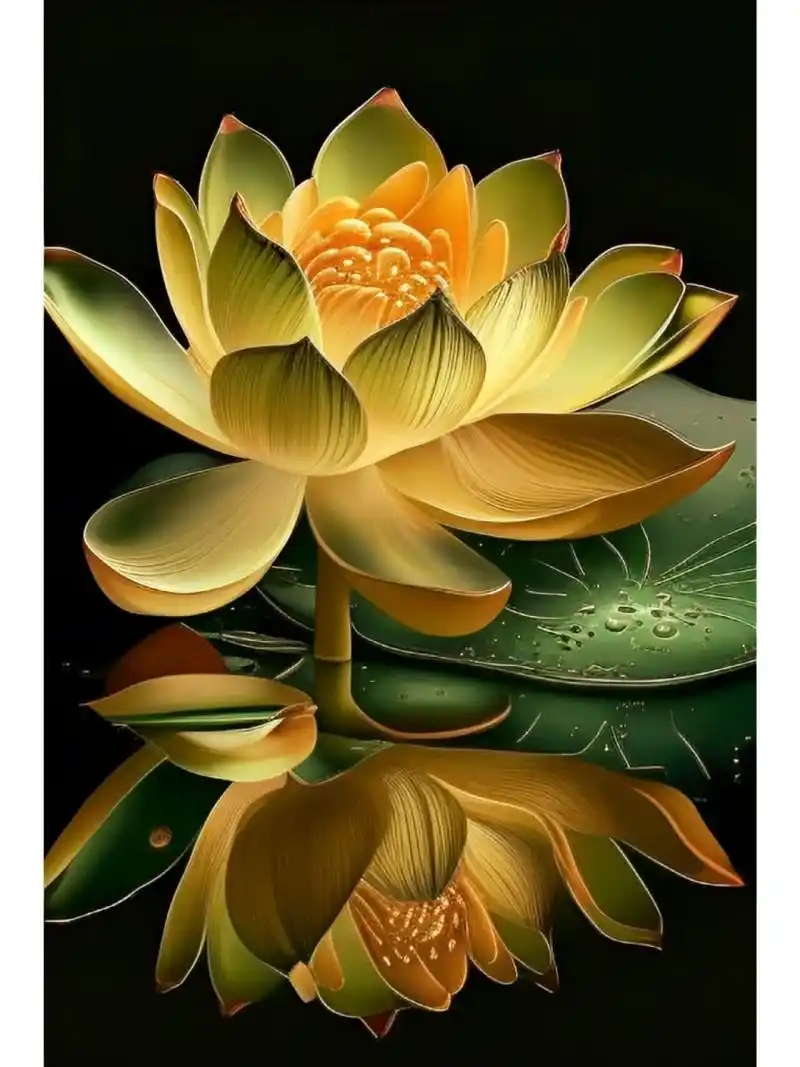 莲花 金色莲花,好运连连!