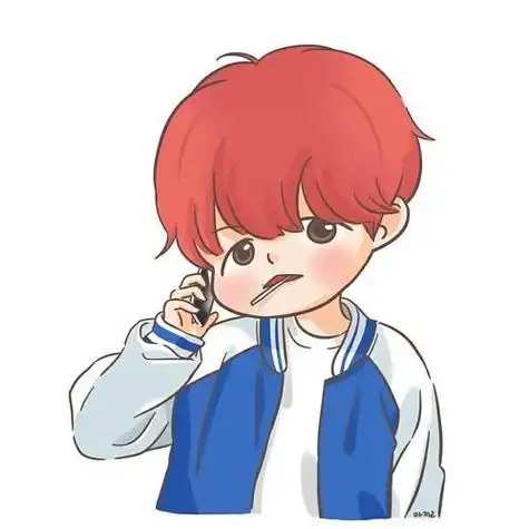 边伯贤q版边伯贤头像手绘图边伯贤漫画插画exo手绘图