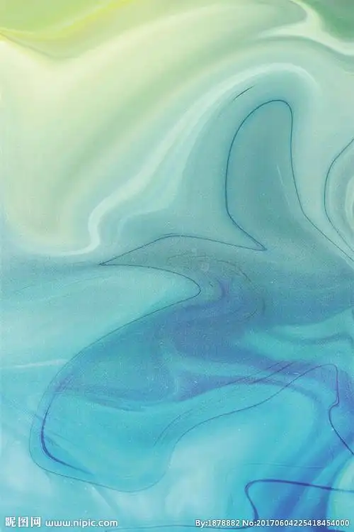 蓝绿彩绘背景图片