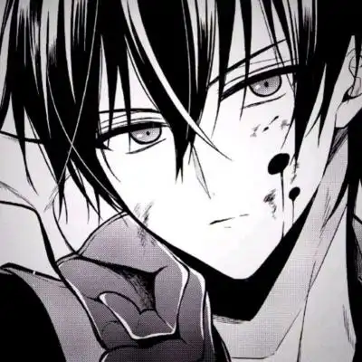 "网络男神"黑白动漫男头_卡通动漫头像_我要个性网