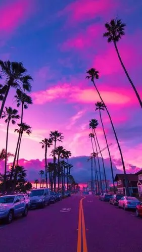 壁纸 景色 紫调