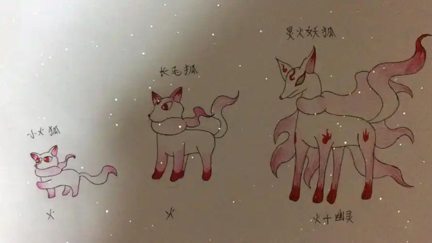 自制宝可梦:御三家—火主:小火狐 水主:点点鱼.(草主还没出)