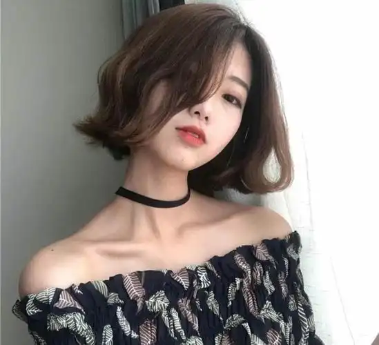 淑女风中分短发 清爽软妹,短发图片,发型图片