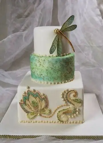 翻糖 蛋糕 生日 派对 创意 鲜花 婚礼