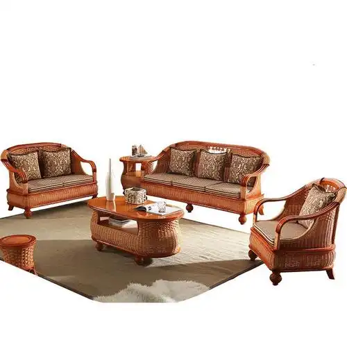 藤沙发客厅组合藤椅沙发闪电客五件套藤竹沙发沙发藤木沙发藤编家具