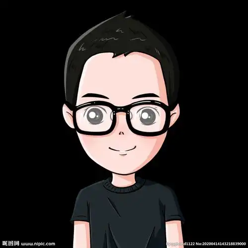 卡通q版可爱戴眼镜男生头像图片